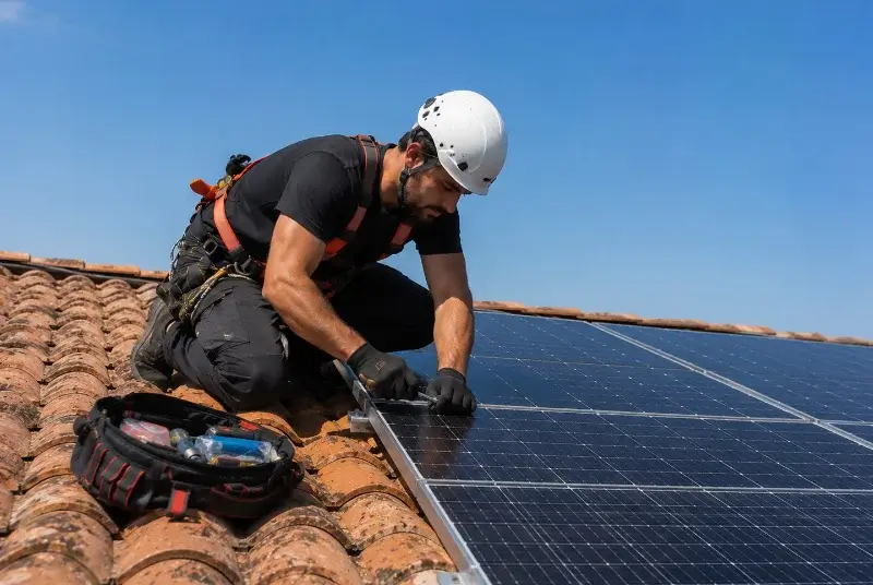 Maintenance et monitoring de panneaux solaires à Estaires